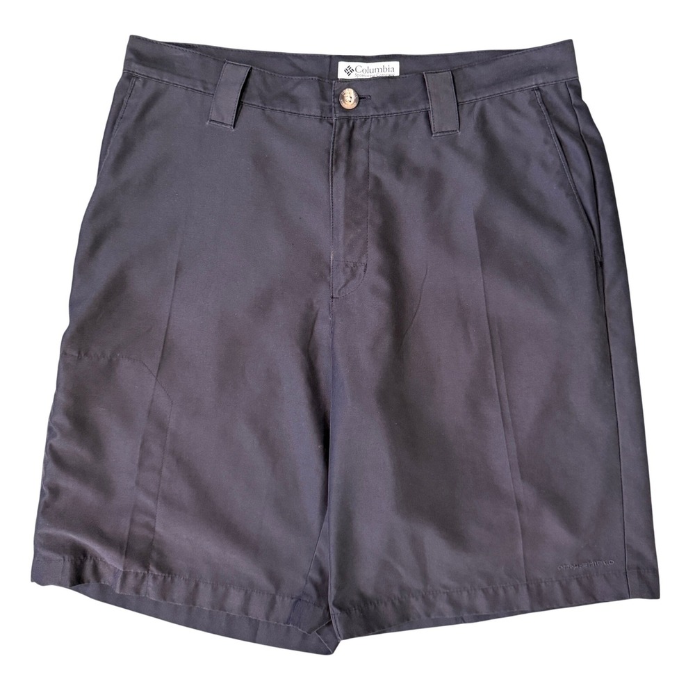 Columbia Omni-Shield Mens Quick Dry Shorts Black Size 34 Hiking Outdoor Casual